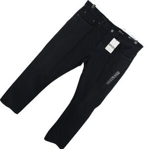 NWT@$70! THE GAP! RICH BLACK DENIM 5 POCKET, LIW RISE, SLIM LEG JEANS! SZ 36X32